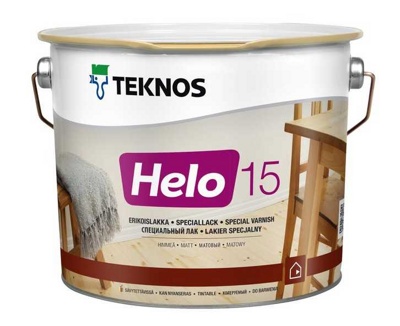 Teknos HELO 15 Матовый специальный лак, 2,7л Финляндия - фото