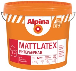 Alpina EXPERT MattLatex (Матлатекс) латексная краска, 10л