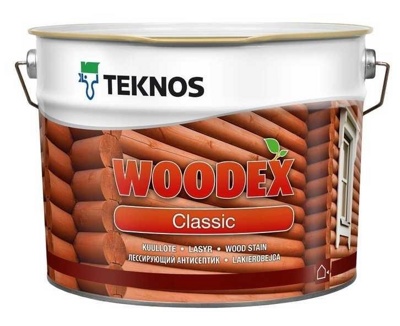 TEKNOS WOODEX CLASSIC лессирующий антисептик на масляной основе, 9л - фото
